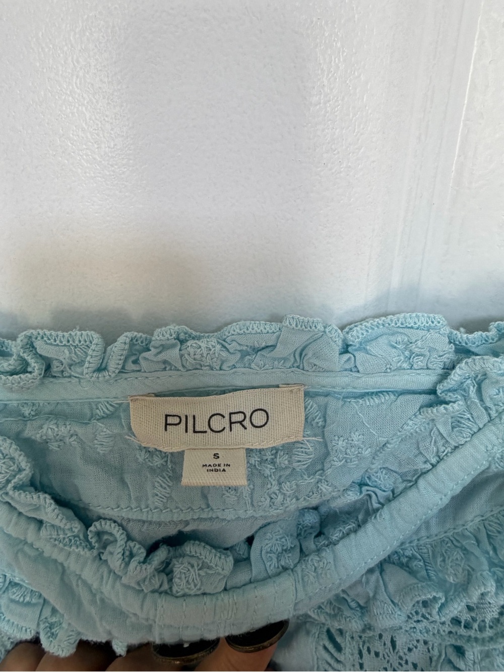Pilcro Light Blue Crochet-Detail Sundress - Picture 3 of 7